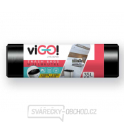 viGO! Pytle odpadkové LDPE silné 35l/15 ks 50x60cm - černé gallery main image