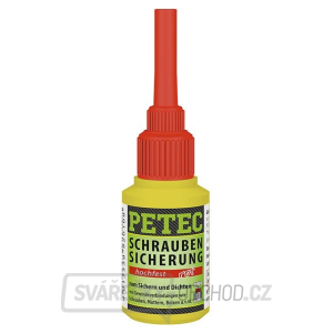 Přípravek pro fixaci šroubů - vysoká pevnost - PETEC Schraubensicherung Hochfest 10 g Přípravek pro fixaci šroubů - vysoká pevnost - PETEC Schraubensicherung Hochfest 10 g gallery main image