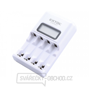 Nabíječka AAA/AA, NiMh/NiCd, 4 sloty, individuální nabíjení, LCD Nabíječka AAA/AA, NiMh/NiCd, 4 sloty, individuální nabíjení, LCD gallery main image