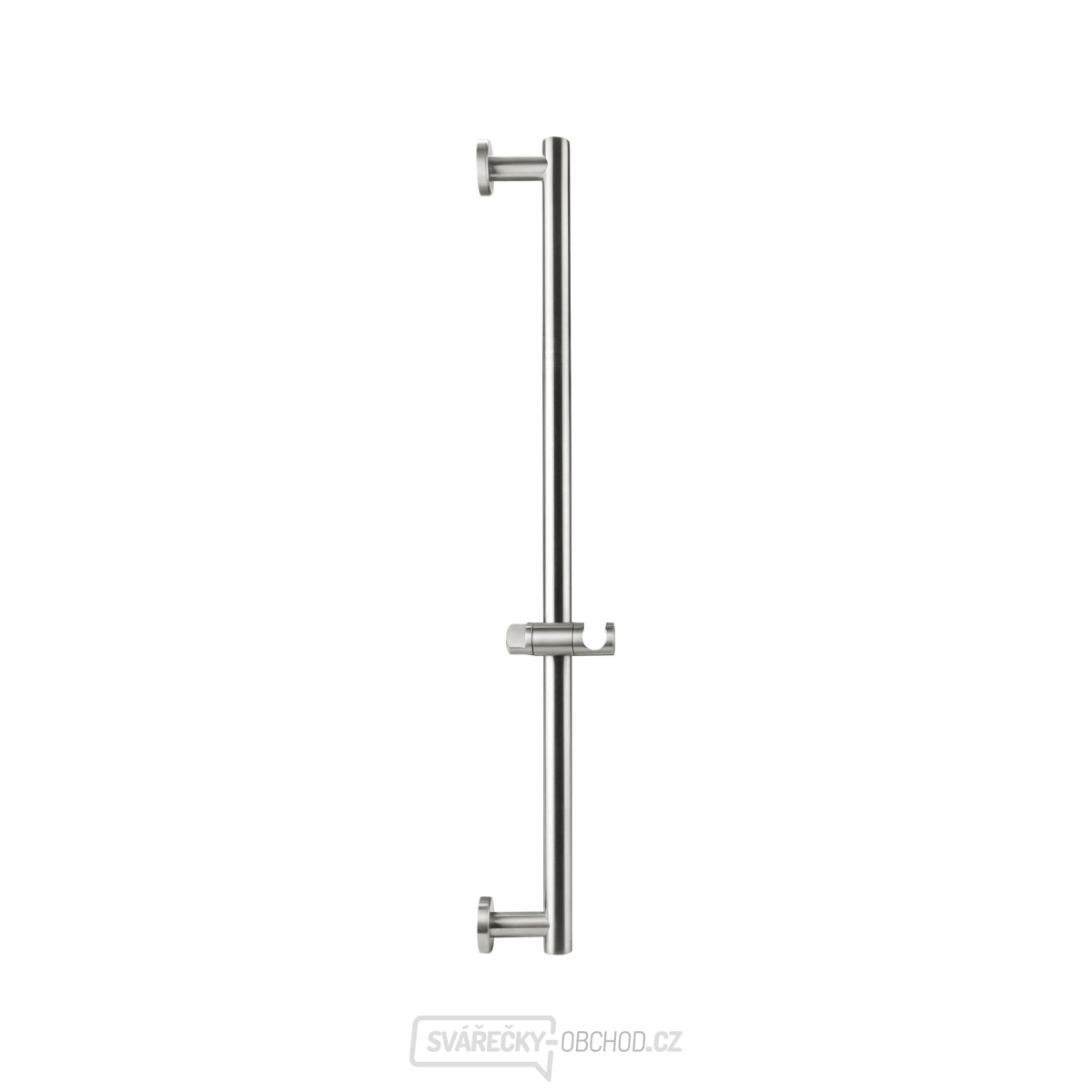 Tyč s posuvným držákem sprchy, celokovová, 71cm, nerez