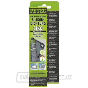 Silikonová těsnicí hmota - PETEC Silikon Dichtung SIKO - černá Silikonová těsnicí hmota - PETEC Silikon Dichtung SIKO - černá gallery main image