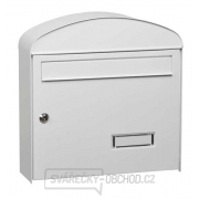 MARS - schránka na dopisy pozinkovaný plech kulatá 6322 - bílá MARS - schránka na dopisy pozinkovaný plech kulatá 6322 - bílá gallery main image