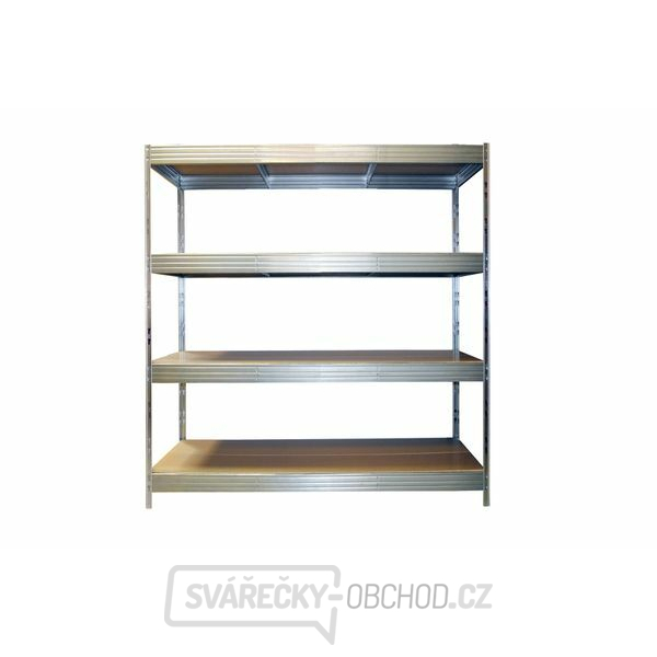 Policový regál 180x160x60 cm vysokozátěžový, 4 patra, nosnost police: 480 kg