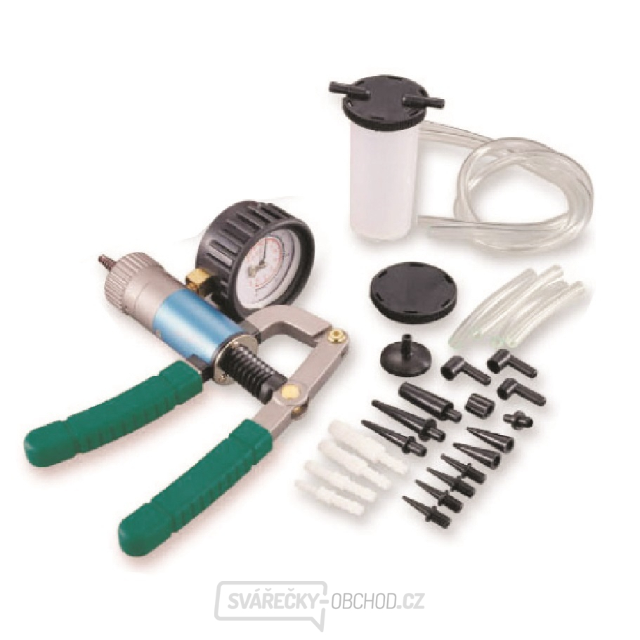 Pumpa vakuová na měření, vytváření tlaku a podtlaku, s příslušenstvím - JONNESWAY AI040031