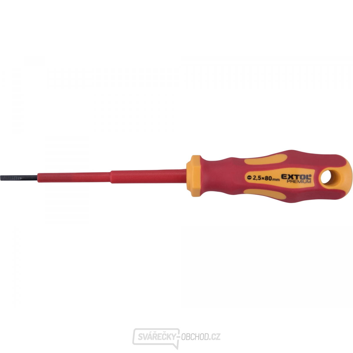 šroubovák elektrikářský, (-)2,5x80mm, VDE, CrV
