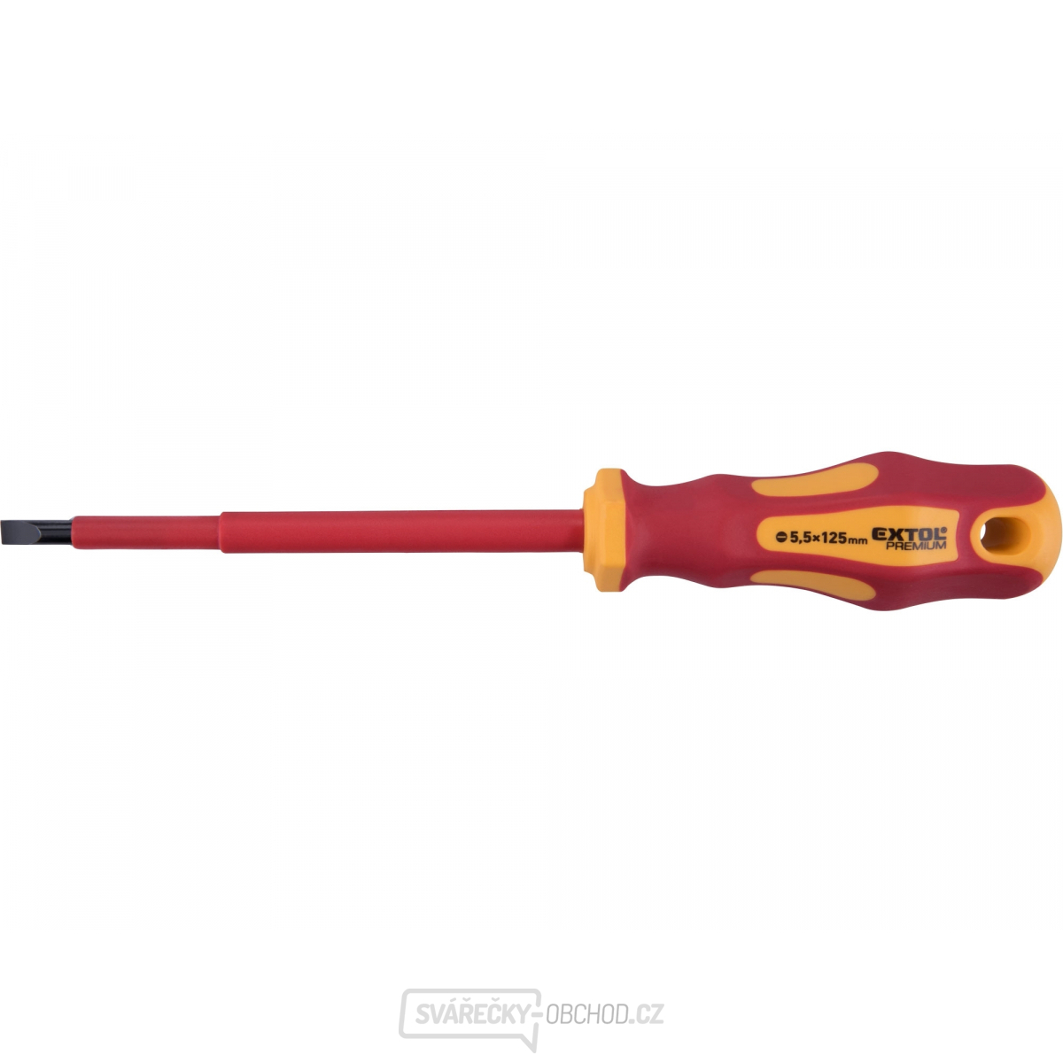 šroubovák elektrikářský, (-)5,5x125mm, VDE, CrV šroubovák elektrikářský, (-)5,5x125mm, VDE, CrV gallery main image