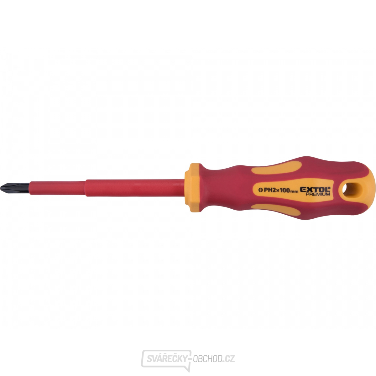 šroubovák elektrikářský, PH2x100mm, VDE, CrV šroubovák elektrikářský, PH2x100mm, VDE, CrV gallery main image