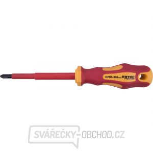 šroubovák elektrikářský, PH2x100mm, VDE, CrV šroubovák elektrikářský, PH2x100mm, VDE, CrV gallery main image