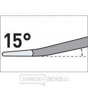 Sekáč plochý SDS PLUS lomený 15°, 250x14mm, šířka ostří 60mm Náhled