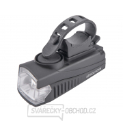 Světlo bílé na kolo 350lm, USB nabíjení, klakson, 5W LED náhled