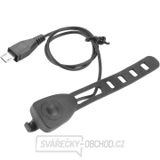 Světlo bílé na kolo 350lm, USB nabíjení, klakson, 5W LED náhled