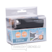 Světlo bílé na kolo 350lm, USB nabíjení, klakson, 5W LED náhled