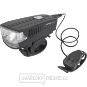 Světlo bílé na kolo 350lm, USB nabíjení, klakson, 5W LED gallery main image