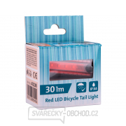 Světlo červené na kolo 30lm, USB nabíjení náhled