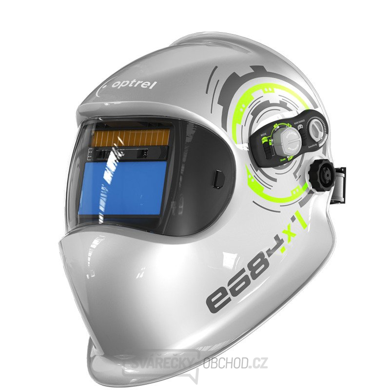 Svářečská kukla Optrel e684 4/5-13 autopilot - Stříbrná