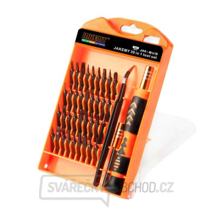 Precizní šroubovák se sadou vyměnitelných bitů a pinzeta JM-8113 Precizní šroubovák se sadou vyměnitelných bitů a pinzeta JM-8113 gallery main image