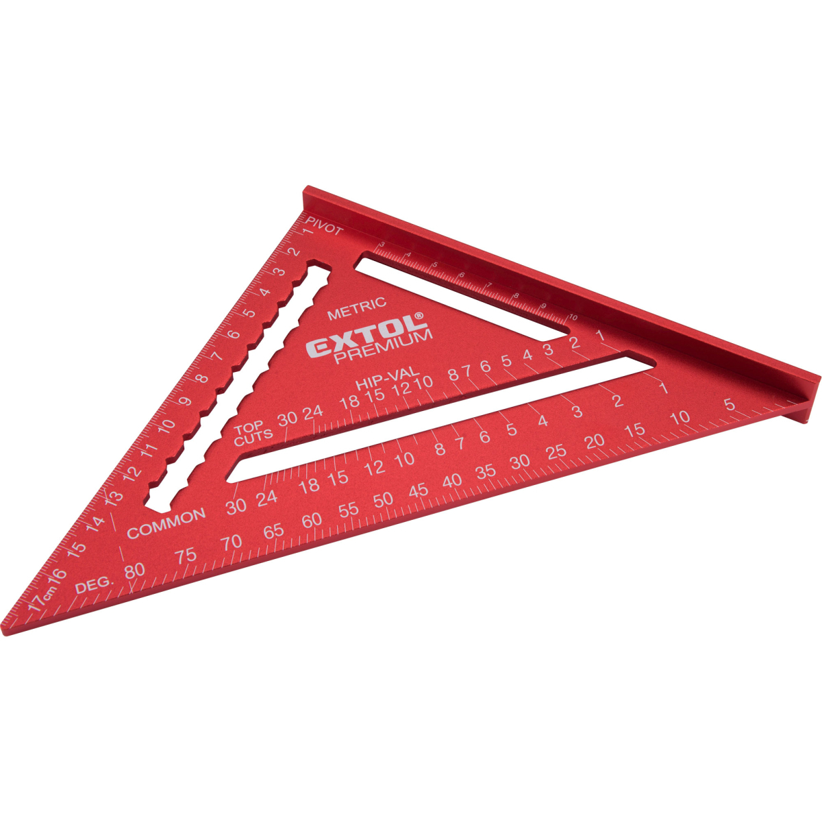Levně Úhelník tesařský/truhlářský víceúčelový, 180mm, kov 8825100