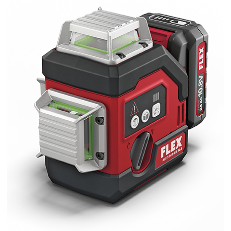 Flex 360° křížový liniový laser s funkcí pro spojení s přijímačem ALC 3/360-G/R 10.8 Set Basic