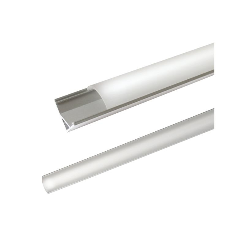 Levně AL profil AC2 nový pro LED pásky, rohový, s vypouklým plexi, 2m 06424369