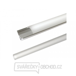 AL profil AC2 nový pro LED pásky, rohový, s vypouklým plexi, 2m AL profil AC2 nový pro LED pásky, rohový, s vypouklým plexi, 2m gallery main image