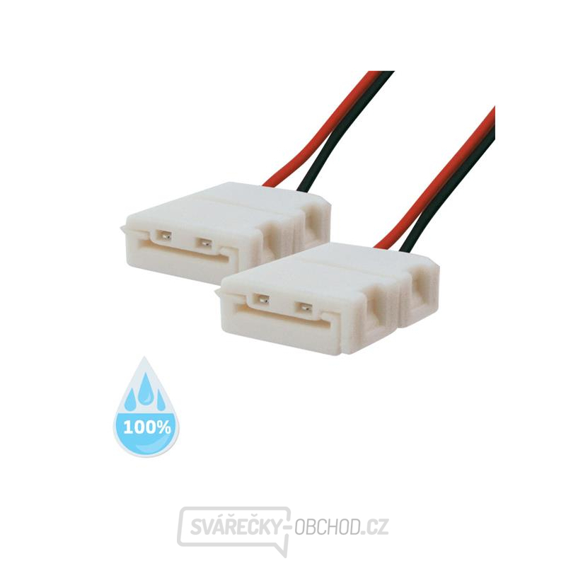 Spojka nepájivá pro LED pásek 3528, 2835 30,60LED/m 8mm s vodičem, voděodolný IP68