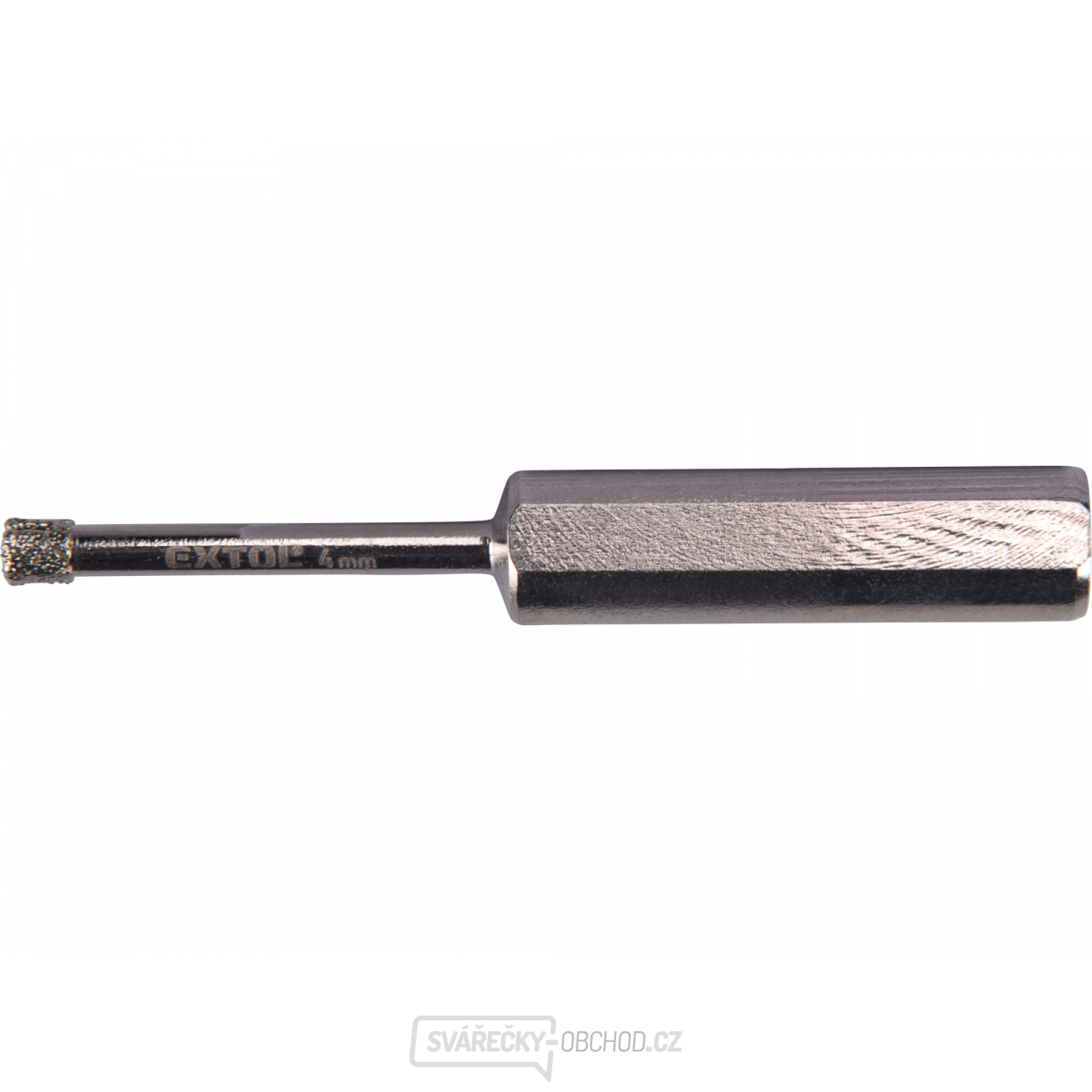 Korunka vykružovací diamantová na sklo a keramiku, O 4mm