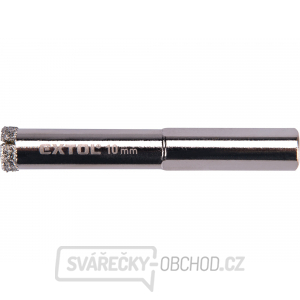 Korunka vykružovací diamantová na sklo a keramiku, O 10mm Korunka vykružovací diamantová na sklo a keramiku, O 10mm gallery main image