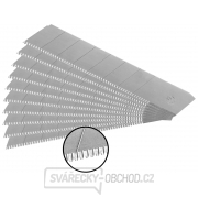 Břity ulamovací se zoubkovým ostřím, 18mm, 10ks, SK5 Břity ulamovací se zoubkovým ostřím, 18mm, 10ks, SK5 gallery main image
