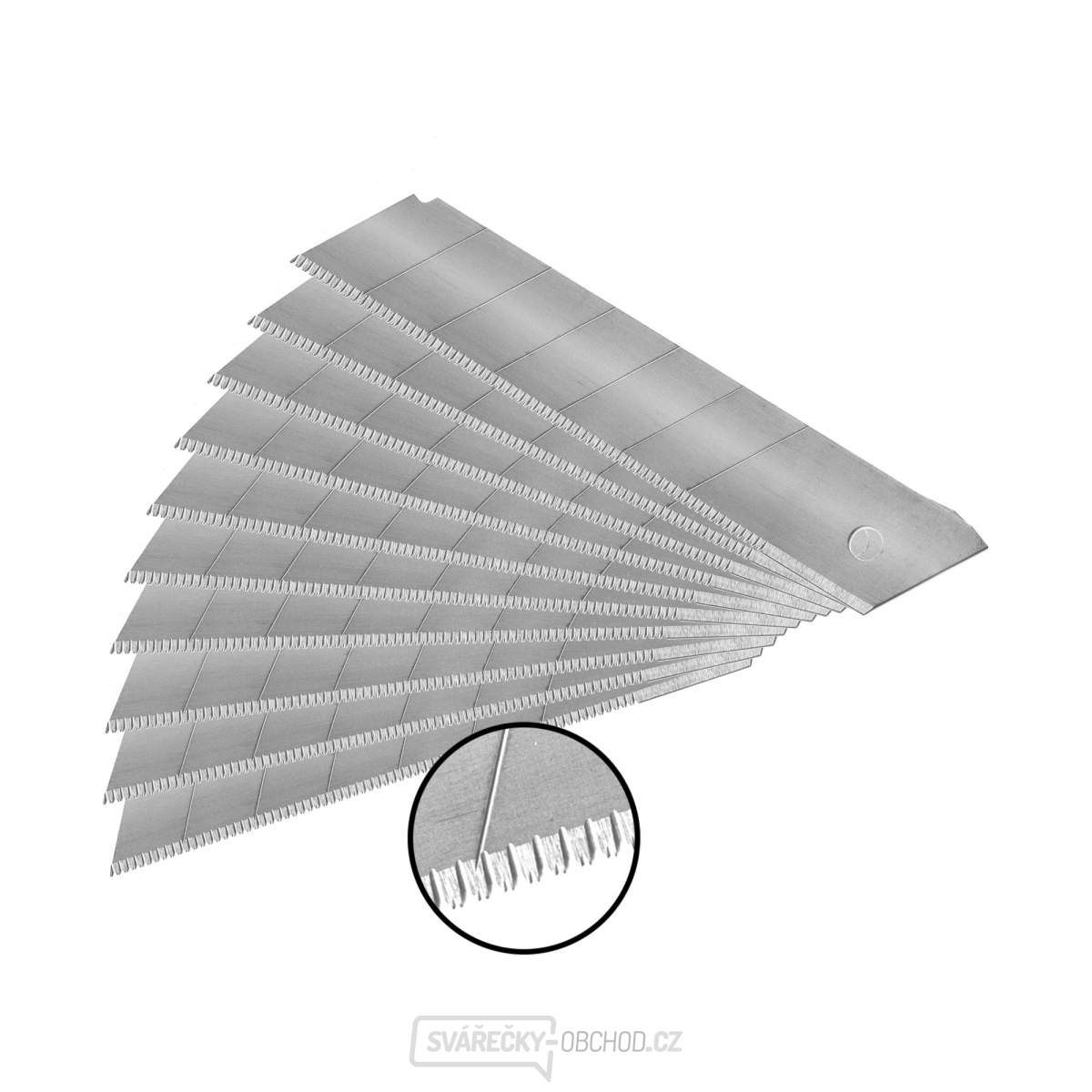 Břity ulamovací se zoubkovým ostřím, 25mm, 10ks, SK5