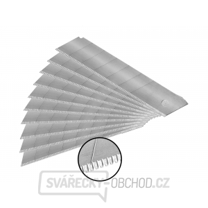 Břity ulamovací se zoubkovým ostřím, 25mm, 10ks, SK5 Břity ulamovací se zoubkovým ostřím, 25mm, 10ks, SK5 gallery main image
