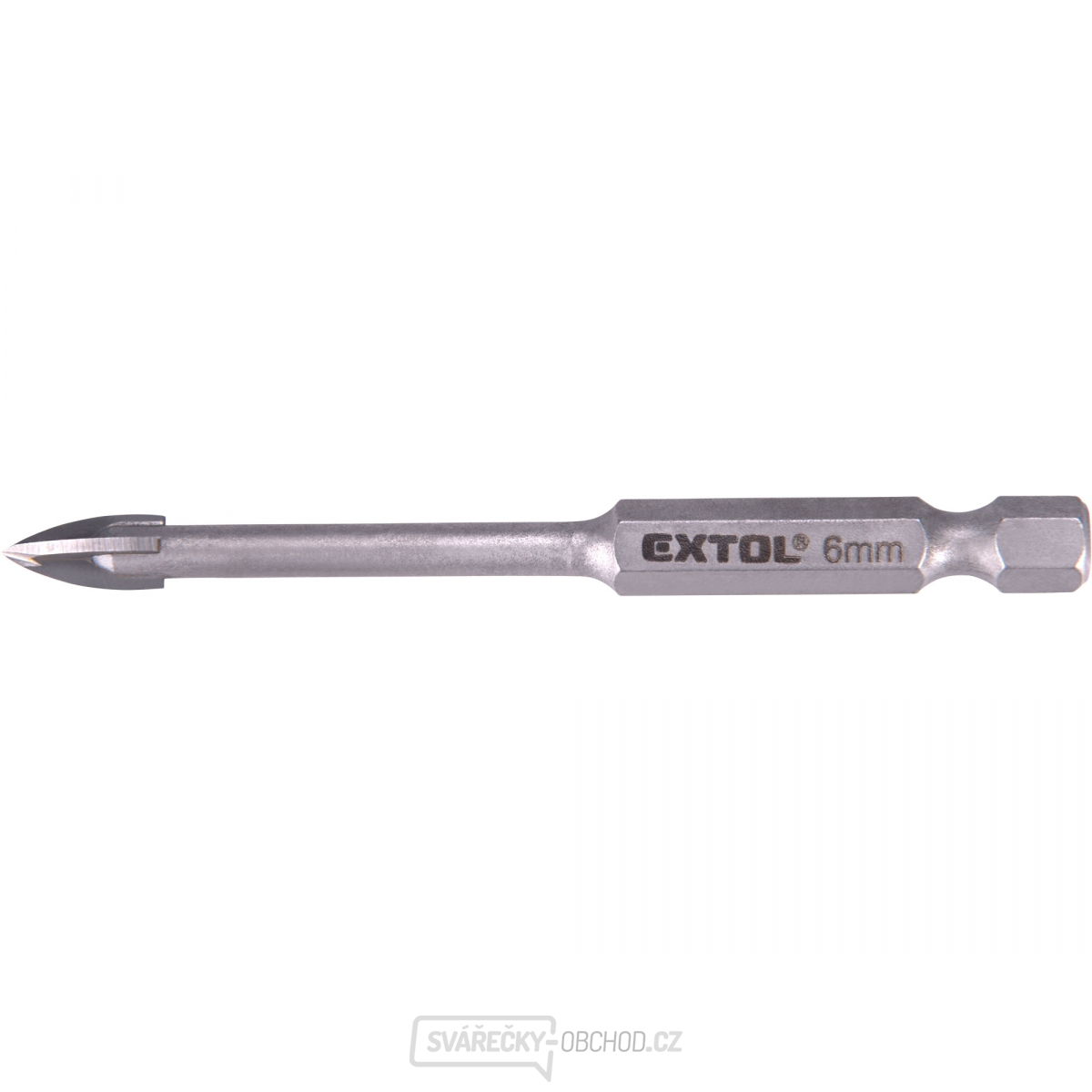 Vrták na sklo a keramiku karbidový, O 6mm Vrták na sklo a keramiku karbidový, O 6mm gallery main image