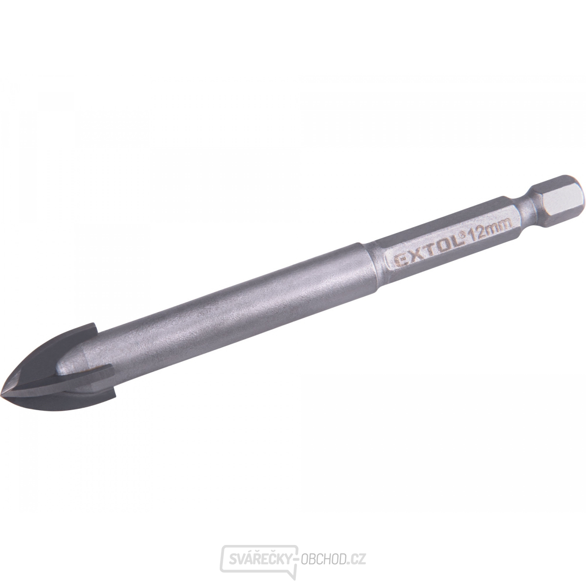 Vrták na sklo a keramiku karbidový, O 12mm