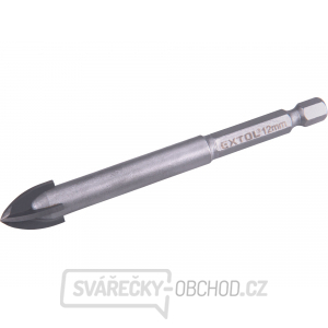 Vrták na sklo a keramiku karbidový, O 12mm Vrták na sklo a keramiku karbidový, O 12mm gallery main image