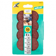 WOLFCRAFT - 8ks brusných kotoučů průměr 50 mm WOLFCRAFT - 8ks brusných kotoučů průměr 50 mm gallery main image