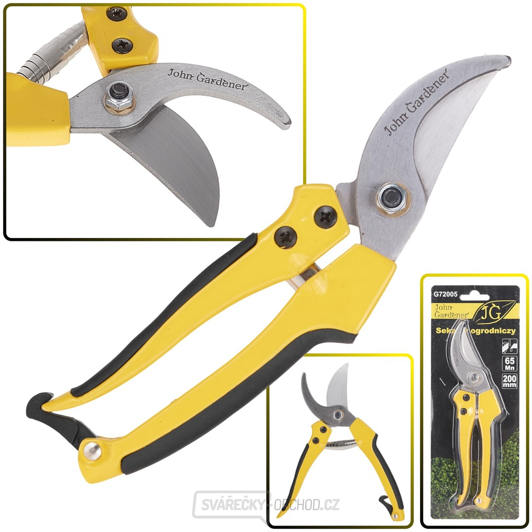 Nůžky zahradnické 200 mm, tvrzená čepel