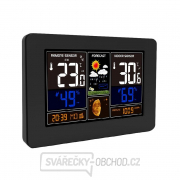 Solight Meteostanice, aplikace Smart Life, extra velký barevný LCD, teplota, vlhkost, tlak, USB nabíjení, černá Náhled