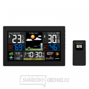 Solight Meteostanice, XL barevný LCD, teplota, vlhkost, tlak, RCC, černá gallery main image