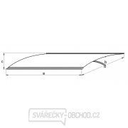 Stříška nad dveře LANITPLAST LARUS 120/85 antracit náhled