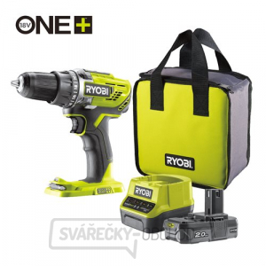 Ryobi R18DD3-120S 18V Akumulátorový vrtací šroubovák (1x2.0Ah) Ryobi R18DD3-120S 18V Akumulátorový vrtací šroubovák (1x2.0Ah) gallery main image