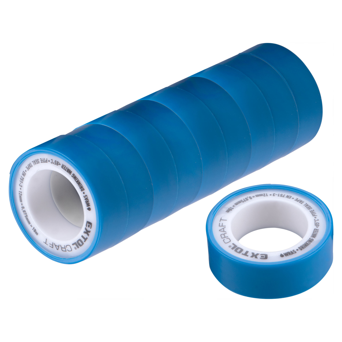 Levně Pásky těsnící teflonové, sada 10ks, 12mm x 10m 47531