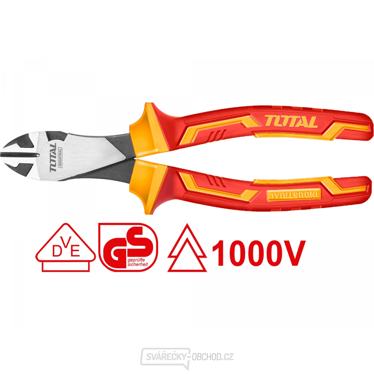 Elektrikářské kleště štípací boční, heavy duty, 180mm, industrial