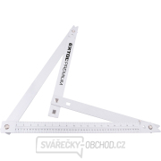 Úhelník stavařský skládací, 600mm, hliníkový Náhled