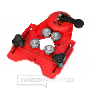 Vodící šablona na korunky a vrtáky, prac. rozsah ⌀4-83mm Vodící šablona na korunky a vrtáky, prac. rozsah ⌀4-83mm gallery main image