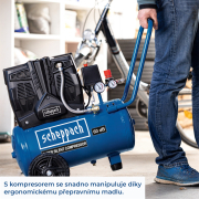 Scheppach HC 25 Si tichý bezolejový dvouválcový kompresor 24 l Náhled