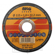 Řezný kotouč na nerez 115x1,0x22,0mm MAGG SPEED Řezný kotouč na nerez 115x1,0x22,0mm MAGG SPEED gallery main image