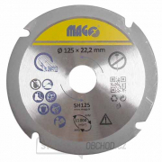 Řezný kotouč na dřevo 125mm Řezný kotouč na dřevo 125mm gallery main image