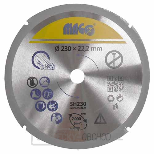 Řezný kotouč na dřevo 230mm Řezný kotouč na dřevo 230mm gallery main image