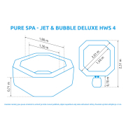 Bazén vířivý nafukovací Pure Spa - Jet & Bubble Deluxe HWS - Intex 28458EX náhled