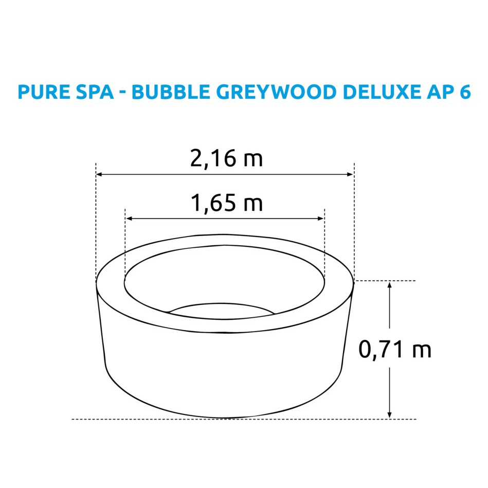 Bazén vířivý nafukovací Pure Spa - Bubble Greywood Deluxe 6 - Intex 28442 Náhled