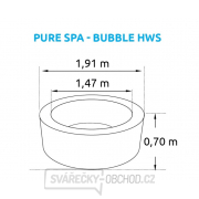 Bazén vířivý nafukovací Pure Spa - Bubble HWS - Intex 28404EX/28426EX Náhled